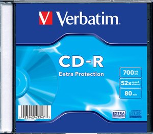 CD-ROM VERBATIM 700MB 52x SLIM C/10