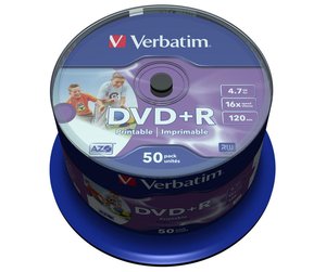 DVD +R VERBATIM 4.7GB 16x SPINDLE 50
