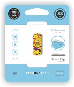 MEMORIA USB 32GB TECHONE EMOJI COLLAGE