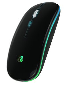 RATON SUBBLIM LED DUAL FLAT NEGRO