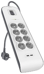 ENCHUFE PROTECTOR BELKIN 8 SAL.(REGLETA)