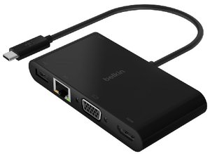 ADAPTADOR BELKIN USB-C A USB-A 3.0 , RED