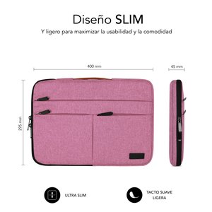 FUNDA PORTATIL SUBBLIM AIR P.15,6  ROSA