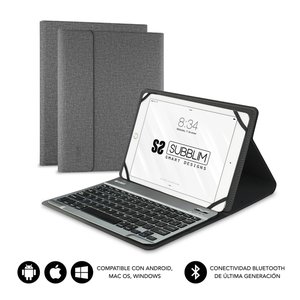 FUNDA TABLET SUBBLIM PRO BT10,1  GRIS
