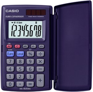 CALCULADORA BOLS.CASIO  8 DIG. HS-8VERA