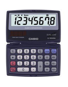 CALCULADORA BOLS.CASIO  8 DIG. SL-100VER