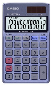 CALCULADORA BOLS.CASIO 12 DIG. SL-320TER