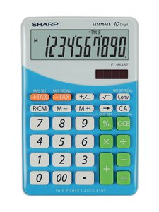 CALCULADORA SOBR.SHARP 10 DIG. EL-M332 A