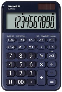 CALCULADORA SOBR.SHARP 10 DIG. EL-M335BB