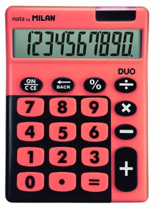CALCULADORA MESA MILAN 10 DIG. T. NARANJ