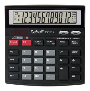 CALCULADORA SOBR.REBELL 12 DIG. CC512 BX