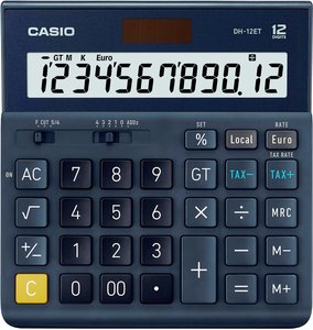CALCULADORA MESA CASIO 12 DIG. DH-12 ET