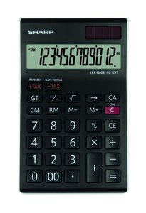 CALCULADORA SOBR.SHARP 12 DIG. EL-124T