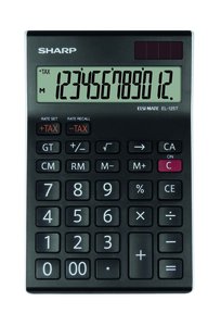 CALCULADORA SOBR.SHARP 12 DIG. EL-125T