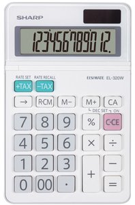 CALCULADORA SOBR.SHARP 12 DIG. EL-320W