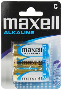 PILAS ALCALINA MAXELL LR14 B/2