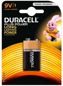 PILAS DURACELL 9V PLUS(MN1604-6LR61) B/1