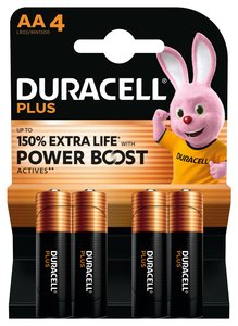 PILAS DURACELL AA PLUS (MN1500-LR06) B/4