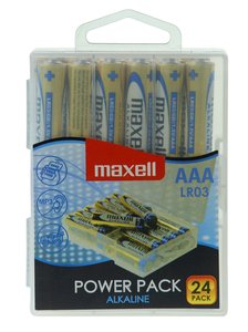 PILAS ALCALINA MAXELL LR03 P/24