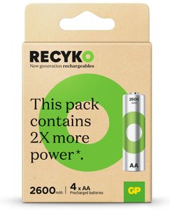 PILAS RECARGABLES GP 2600 B/4