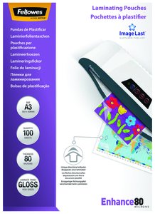 FUNDA PLASTIF. FELLOW. A3 80µ P/100