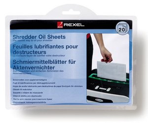 ACEITE DESTRUCTORAS REXEL HOJAS PACK 20
