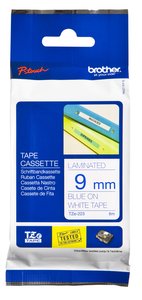 CINTA ROT.BROTHER LAM.8m  9 AZUL s/BLANC