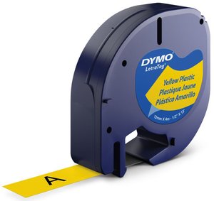 CINTA ROT.DYMO LETRATAG PLAST.NG.s/AMAR