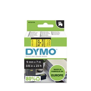 CINTA ROT.DYMO LM D1 7m  9 NEGR.s/AMAR.