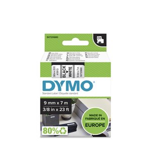 CINTA ROT.DYMO LM D1 7m  9 NEGR.s/BLANCO
