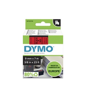 CINTA ROT.DYMO LM D1 7m  9 NEGR.s/ROJO