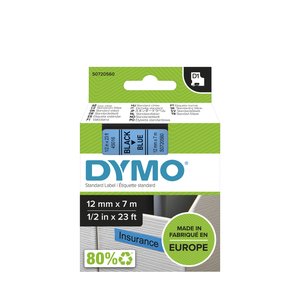 CINTA ROT.DYMO LM D1 7m 12 NEGR.s/AZUL