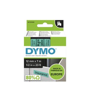 CINTA ROT.DYMO LM D1 7m 12 NEGR.s/VERDE