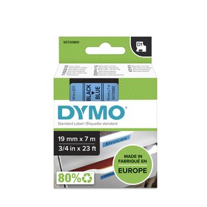 CINTA ROT.DYMO LM D1 7m 19 NEGR.s/AZUL
