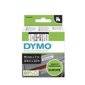 CINTA ROT.DYMO LM D1 7m 19 NEGR.s/BLANC
