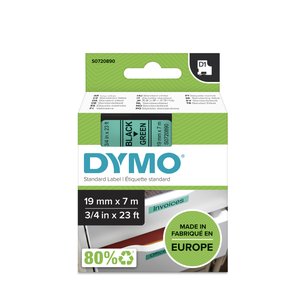 CINTA ROT.DYMO LM D1 7m 19 NEGR.s/VERDE