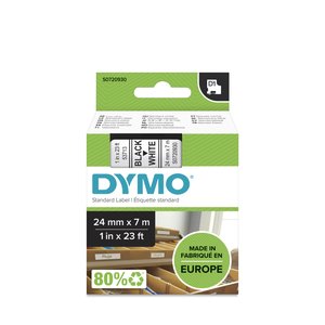 CINTA ROT.DYMO LM D1 7m 24 NEGR.s/BLANC