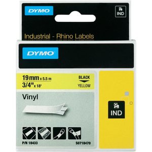 CINTA ROT.DYMO RHINO VINILO 19 AMARILLO