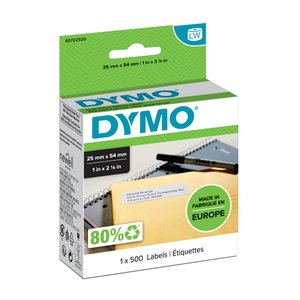 ETIQ.DYMO LW  25x54mm RL.500 REMITENTE