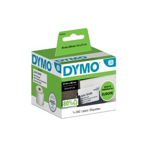 ETIQ.DYMO LW  51x89mm RL.300 NO ADHESIVO