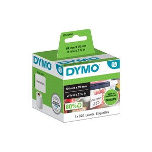 ETIQ.DYMO LW  54x70mm RL.320 MULTIFUNC.