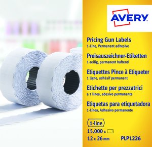 ETIQ.PRECIOS AVERY 26x12 BLANCO