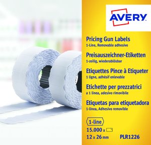 ETIQ.PRECIOS AVERY REM.26x12 BLANCO