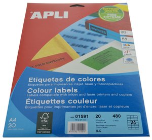 ETIQ.IMP.APLI 01591 20h A4 AMARILL 70x37