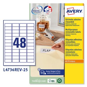 ETIQ.IMP.AVERY L4736REV 25h A4 45,7x21,2