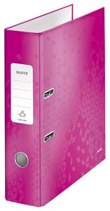 ARCHIVADOR LEITZ WOW A4 180º 80mm FUCSIA