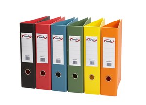 ARCHIVADOR PARDO PLAST.EX.Fº 70 AMARILLO