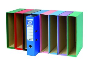 CAJA ARCHIV.UNISYSTEM Fº 86mm AZUL SEREN