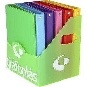 CARPETA 4º 4 ANILLAS 6 COLORES PVC EX 10
