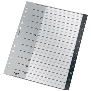 INDICE LEITZ PP RECYCLE NUM.A4+ ps.1-12